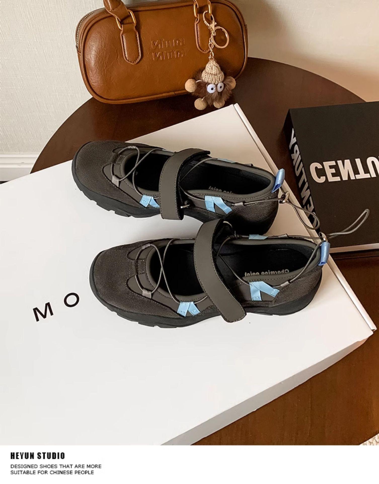 Обувь Мао Мао носит 22 года новая нежный сказочный стиль Doudou shoes зимний бархат хлопок швабра 35 коричневый