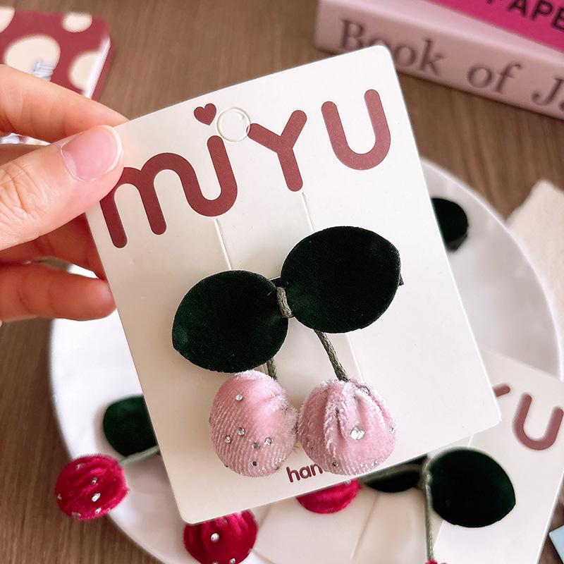 Cute Cherry Princess Hairpins Women Girl Children Gift Hair Clip Barrettes Accessories Hairclip Headwear Headdress Ornament