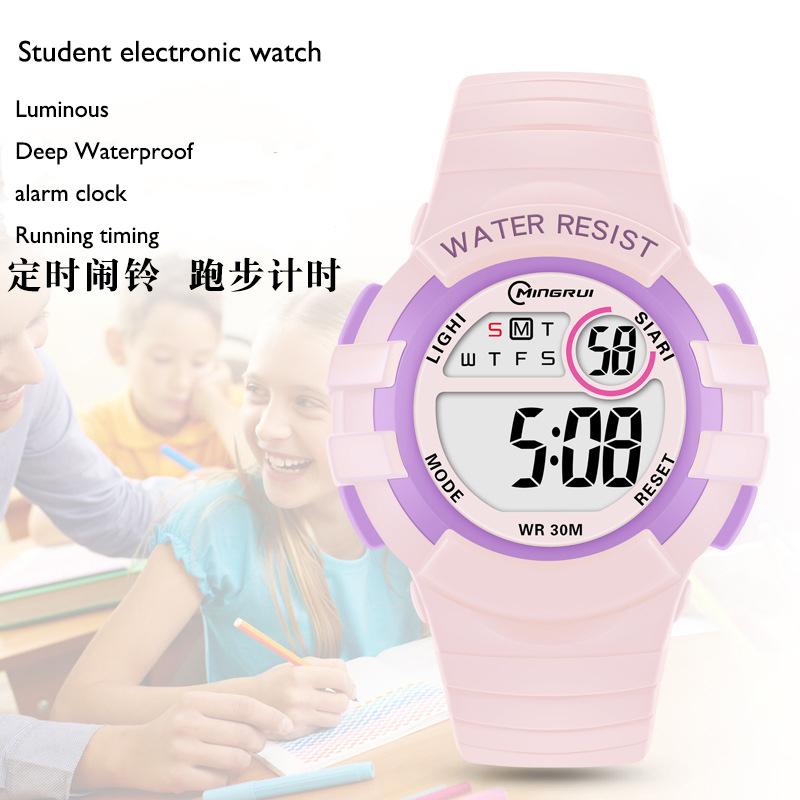 C04 Kids's Electronic Watch Alarm Clock Waterproof Swimming Sports Primary and Secondary School Student Wristwatches