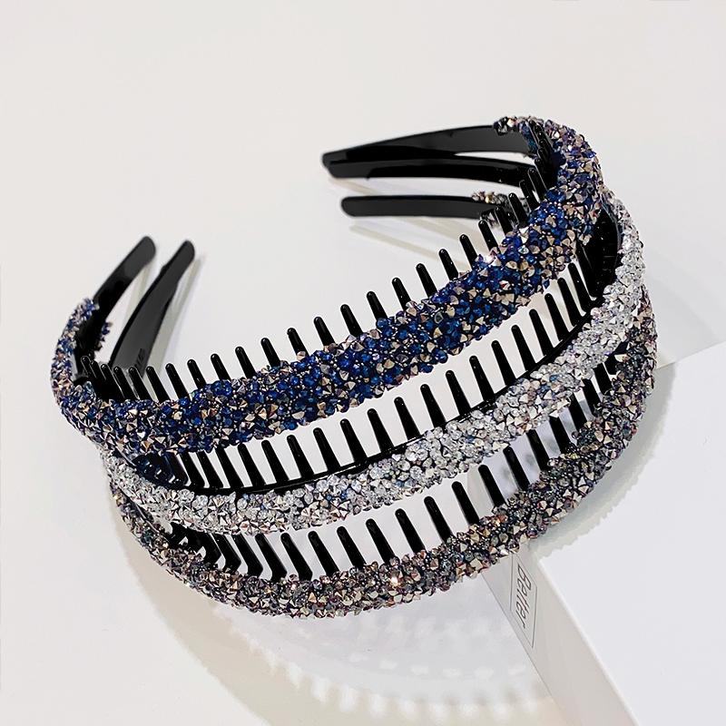 Bandeau Antidérapant à Strass pour Femmes Décoration de Cheveux Douce Cristal Bandeau Cheveux Bandeau Cerceau Accessoires de Cheveux Mode