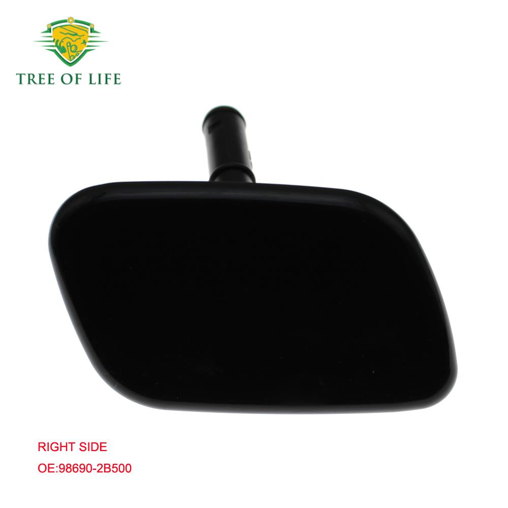 For Hyundai Santa Fe MKII 2009 2010 2011 2012 Right Left Front Bumper Headlight Headlamp Washer Nozzle Cover Jet Cap