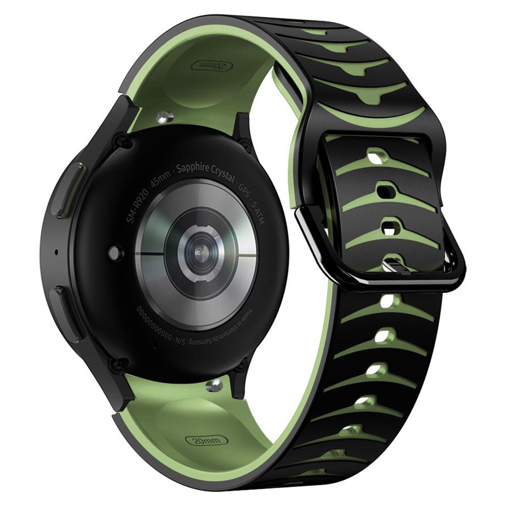 

Silicone Strap for Samsung Galaxy Watch7 44mm 40mm/Watch FE 40mm/Watch6 44mm 40mm Dual Color Watch Band J