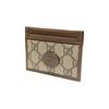 Gucci Interlocking G GG Supreme Canvas Card Holder For Unisex Daily Use