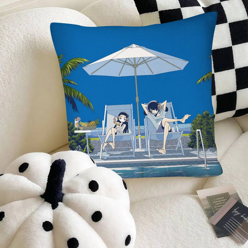 Slice Anime Kakushigoto Pillow Case Fashion Square Pillowcase Bedroom Sofa Room Ins Decoration Leisure