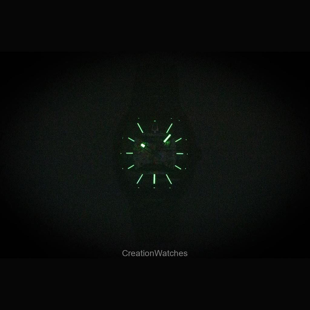 BULOVA Maquina Stainless Steel Green Skeleton Dial Automatic 98A321 Men's Watch