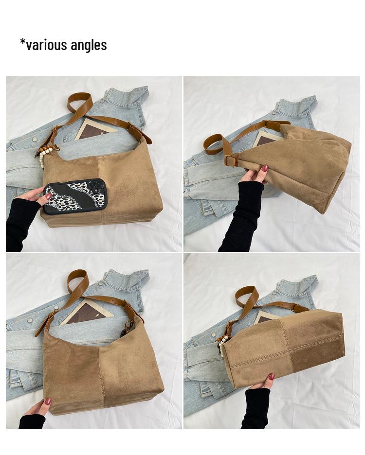 2025 Niche Retro Versatile Women's Underarm Dumpling Bag - Large Capacity Fashion Shoulder Crossbody Bag