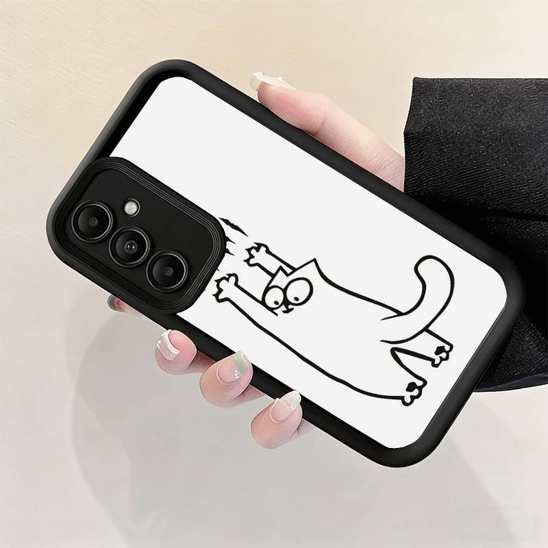Phone Case for Samsung Galaxy S26 S25 Ultra S24 FE Cat Footprint Funny Scratch Paw Cute Shell S23 Plus S22 + S21 S20 5G Soft Sil