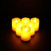 6Pcs LED Flameless Candles Flickering Battery Operated Pillar Candles Tealight Led Halloween Christmas Weddings Home Decor