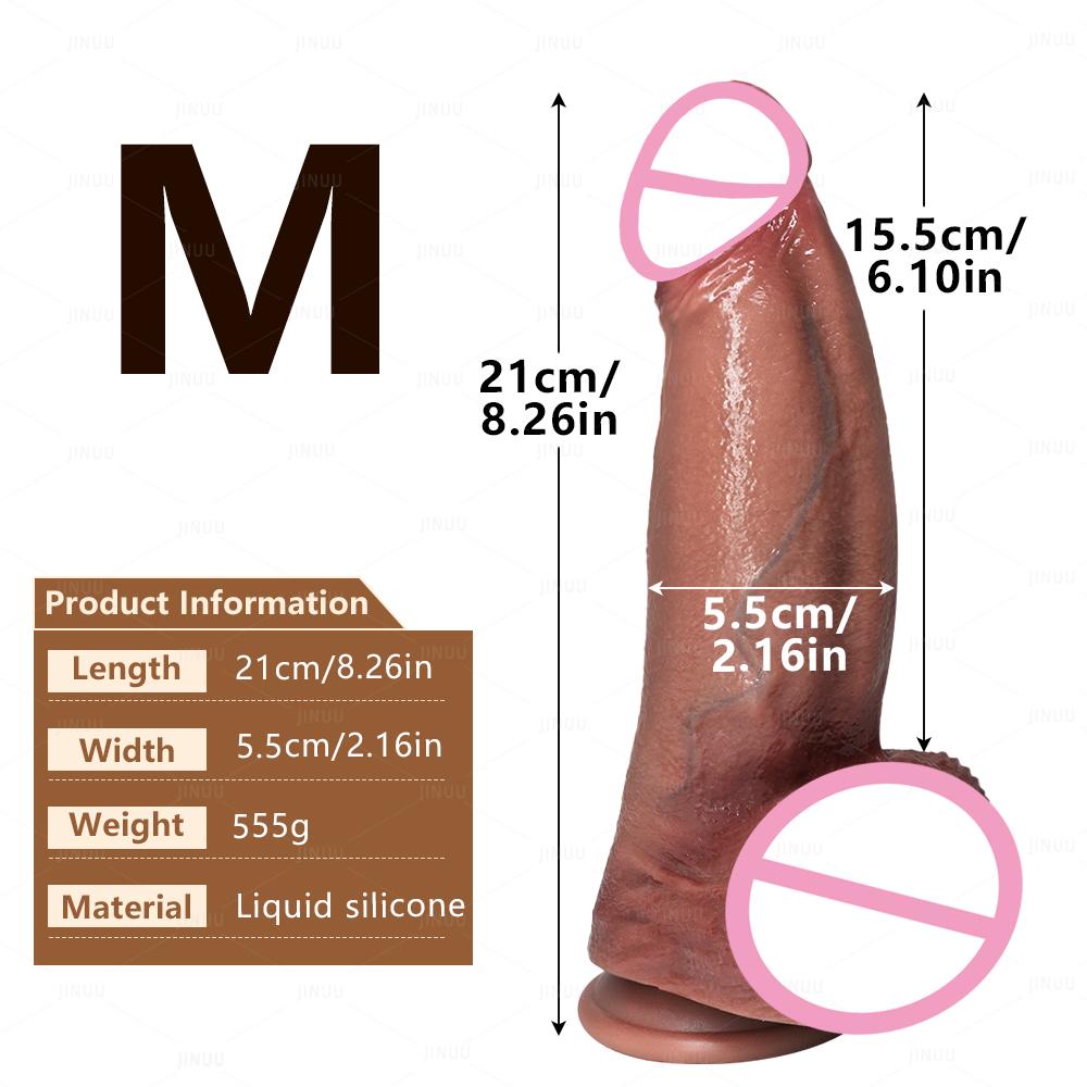 Oversized Soft Realistic Dildo Big Penis Suction Cup Dick Penetration Anal Adult Anal Sex Toys for Women Masturbation Dildo Waterproof & Easy To Clean