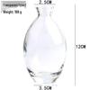 Lux Mini Colored Glass Vase Set for Hydroponic Flowers - Transparent Decorative Ornaments for Living Room