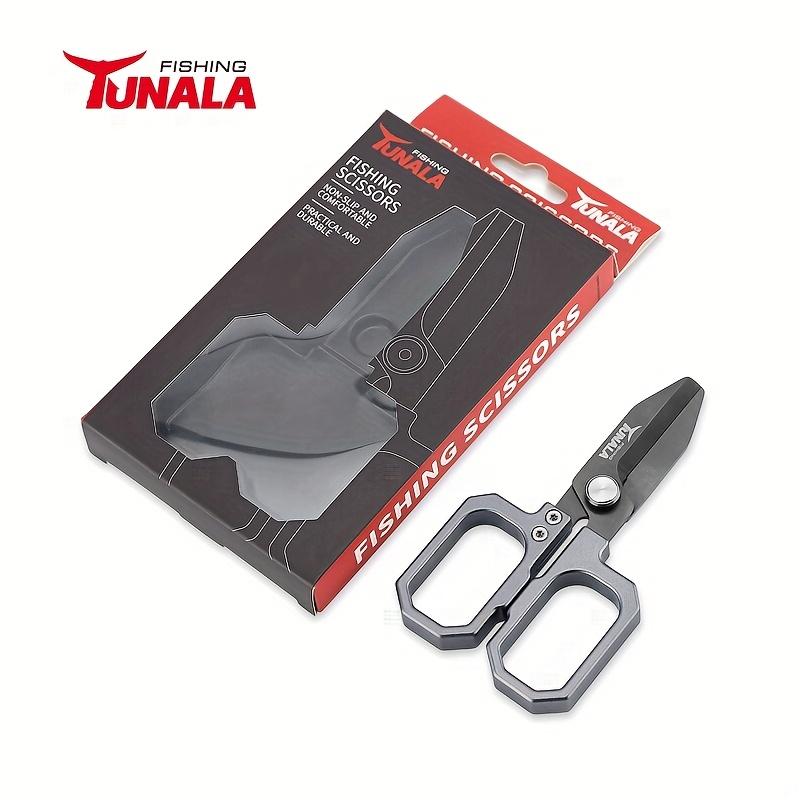Fishing Scissors with Double Serrated Blades, Made of Molybdenum Vanadium Steel Material for Fishing Weaving Line Scissors,