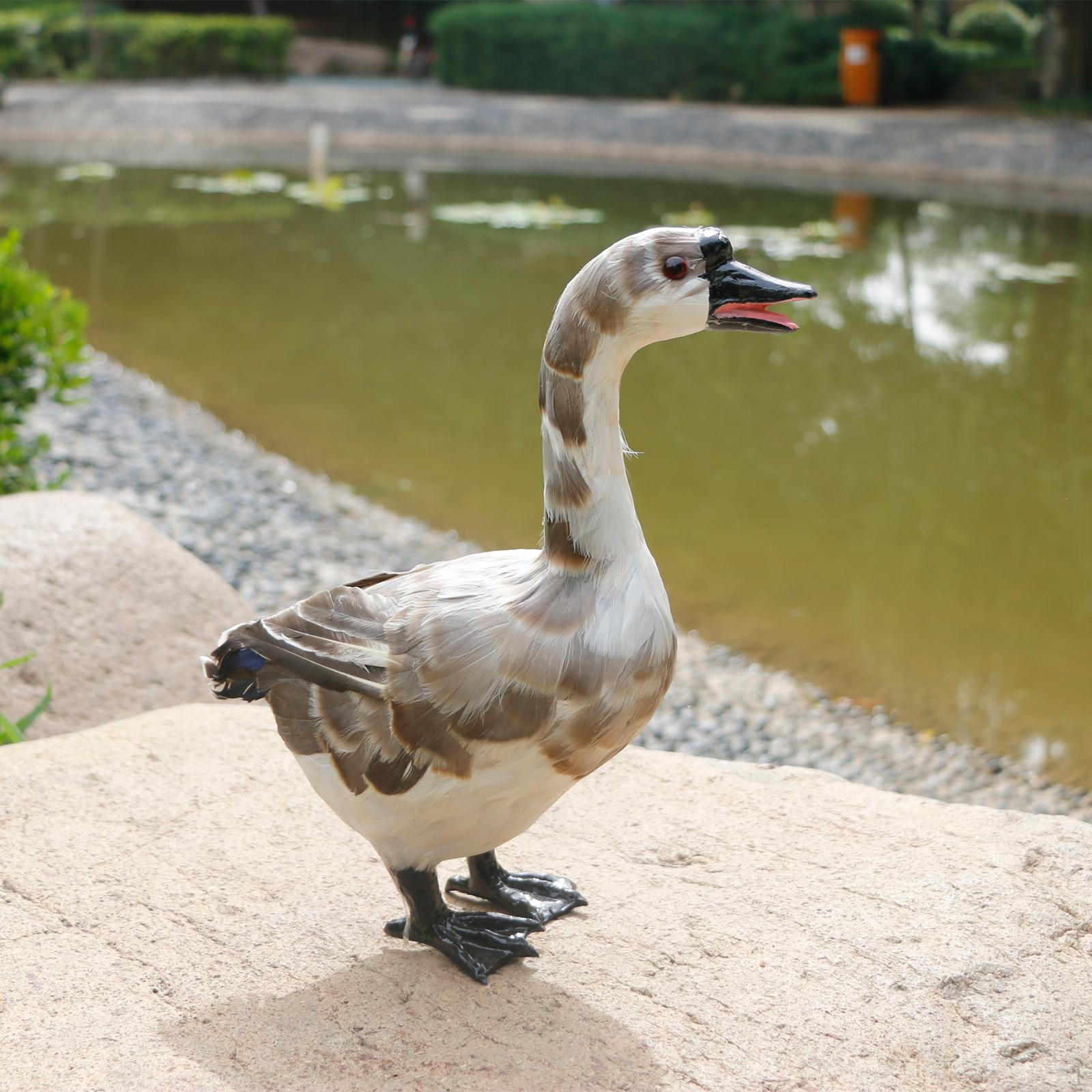 

Animated Miniature ed Animal Figurine Standing Handcrafted Sculpture for Lawn Yard Garden Decor сірий колір