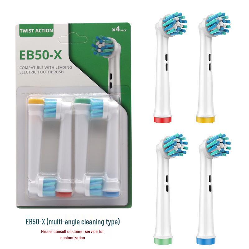 EB62-X Têtes de Rechange Compatibles Oral-B D12/D16, Paquet de 4