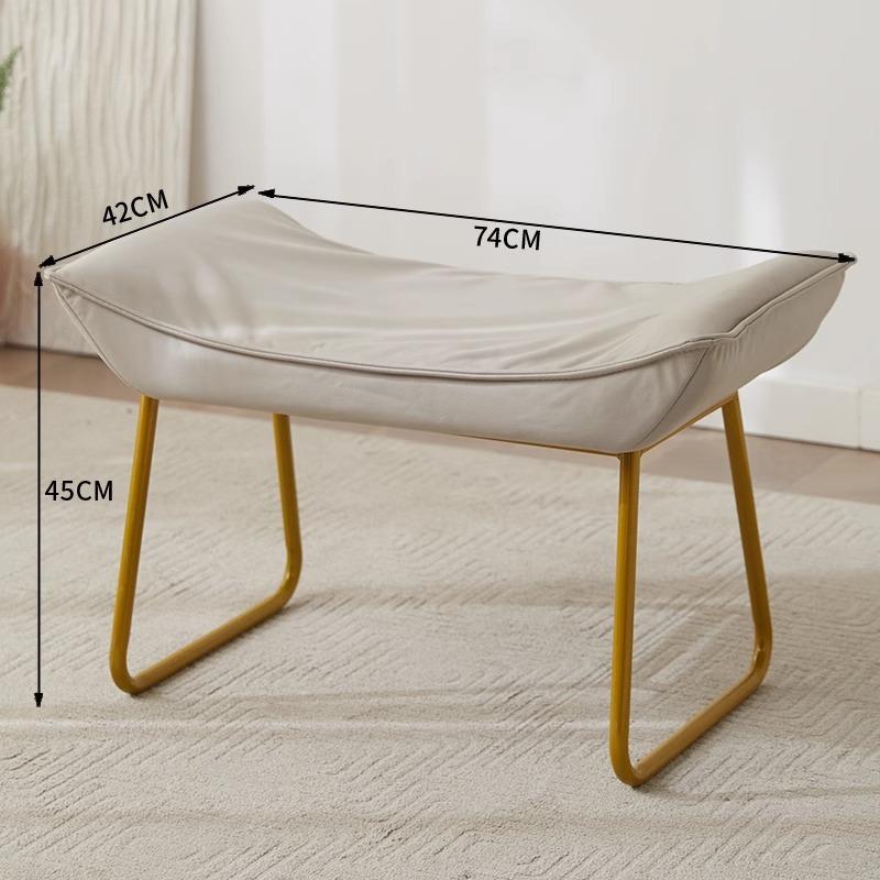 Foldable Multi-Color Footstool, Modern Entryway & Office Ottoman for Shoe Changing &Nap Support, Compact Space-Saving Home Decor