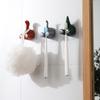 Cartoon Animal Tail Toothbrush Holder Punch-Free Wall Hook Cute Self-Adhesive Bathroom Towel Hook Children Toothbrush Holder