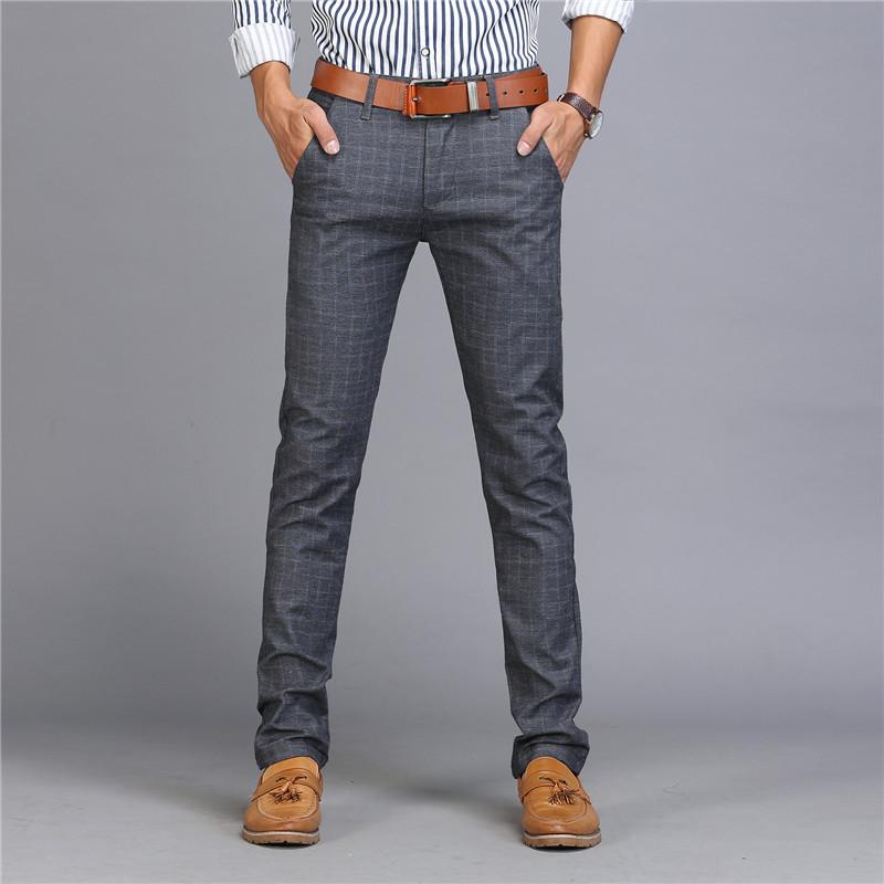 Summer New Arrival Men's Casual Trousers Slim-Fit Straight Leg Trousers Cotton-Linen Blend Skinny Fit Long Trousers Korean Style Trendy Long Trousers