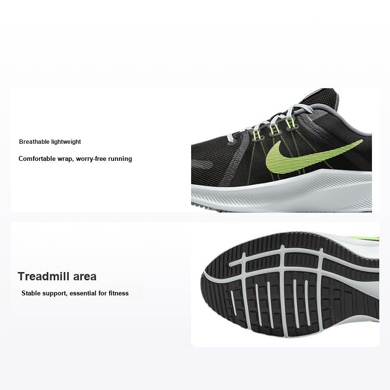 Nike Quest 4 Black Volt Herren-Sneaker Dunkelrauchgrau Rauchgrau DO6697-001