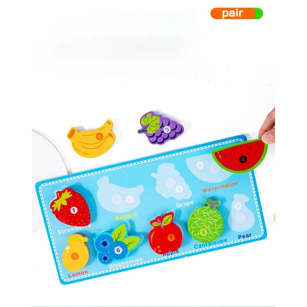 3D Puzzle Children's Early Education Toy Animal Transportation Velcro Sea Fruit Shape Funny DIY Paste Puzzle Toys Gifts for Kids