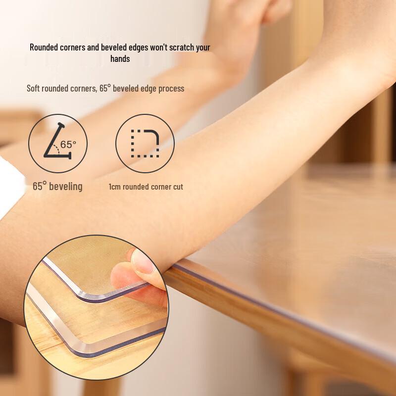 AEG 2mm Thick Food-Grade Clear PVC Table Protector
