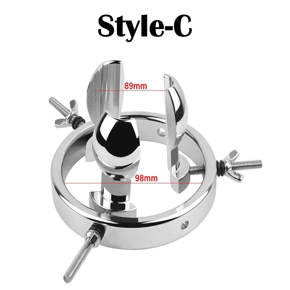 Adjustable Huge Stainless Steel Anal Dilator Metal Vaginal Speculum Fisting Vaginal Dilator Anal Training dildos Adult Sex Toys