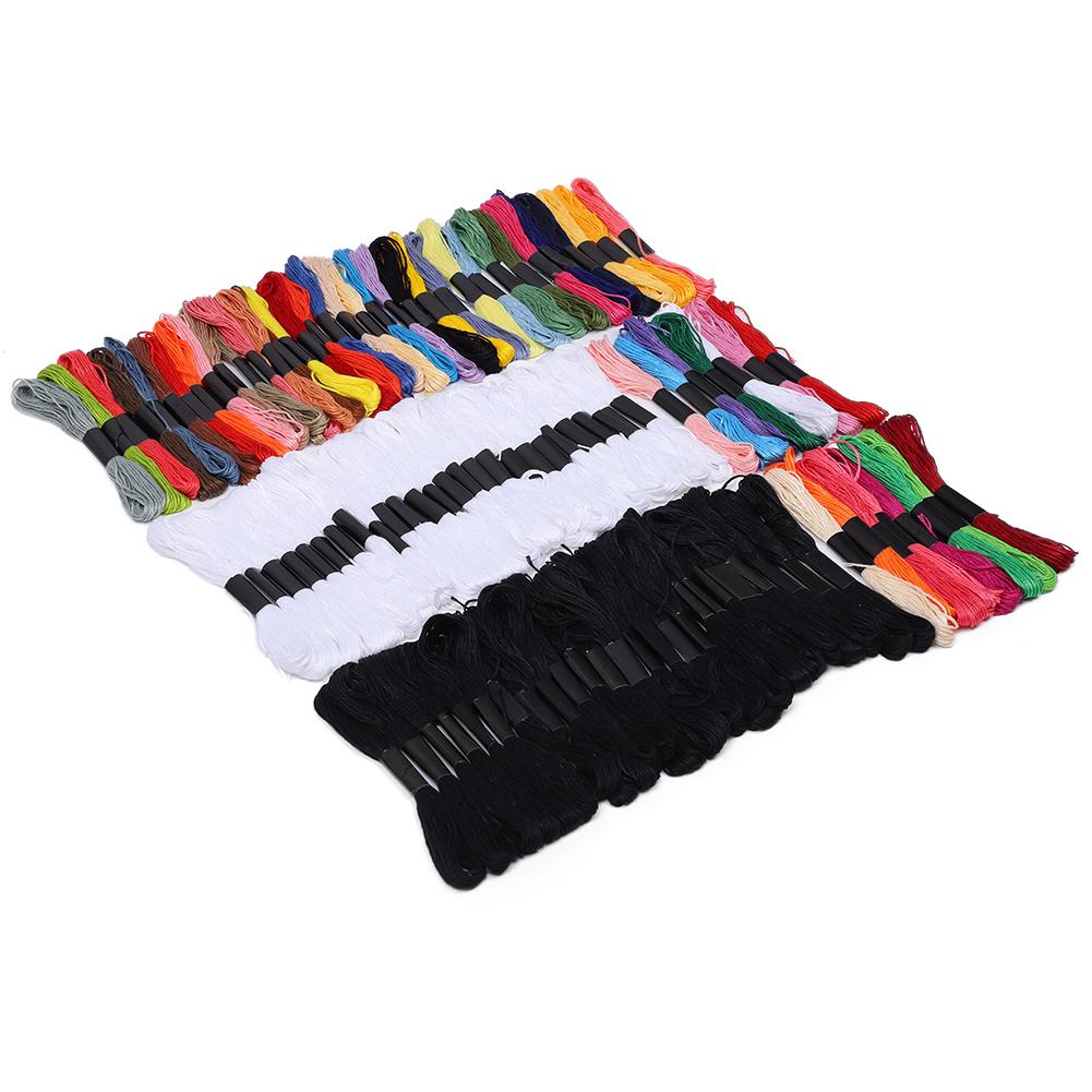 100 Stück Kreuzstichgarn Stickerei Nähzubehör Handwerk Zählen Schneider für Anfänger Kinder