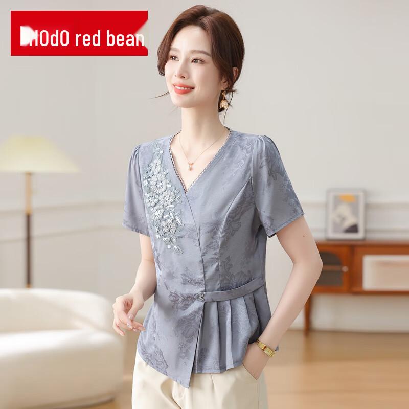Red Bean Women's 2025 Summer Short-Sleeve Tops & Pants Sets