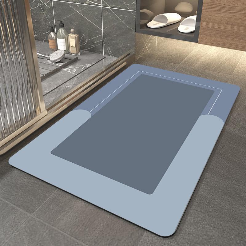 Kitchen Floor Mat Waterproof No-Slip Bathroom Absorbent Bath Mat Quick Dry Floor Mat Floor Mat Toilet Door Mat