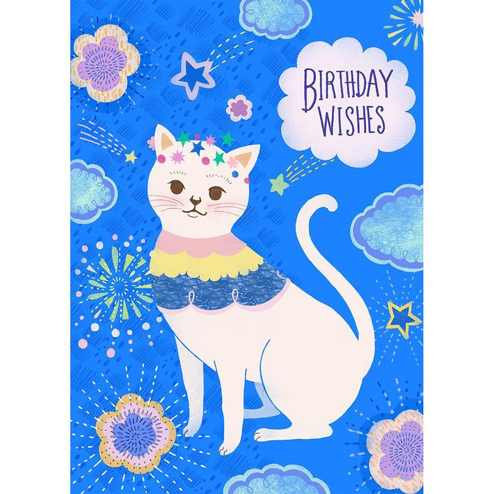 

Полный круглый сверло 5D горный хрусталь DIY Звезда Цветок Кот Набор Алмазная картина