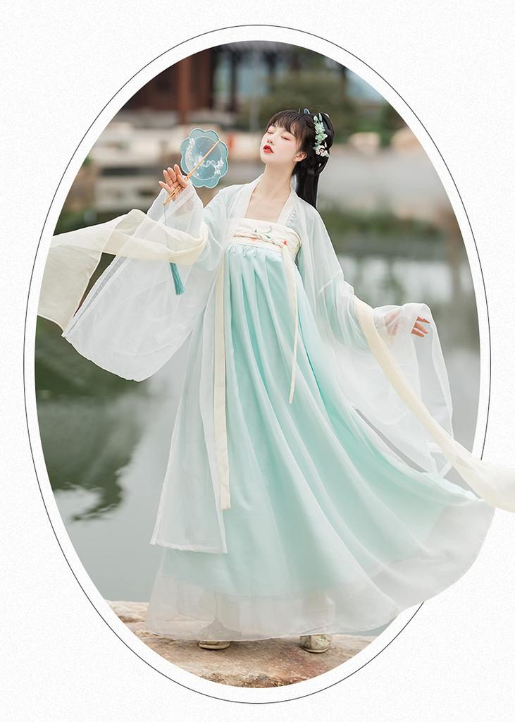 Hanfu Cosplay Starożytny chiński Tang Długi tatuaż naklejka w zestawie [Yousaku Co., Ltd.] Kostium, damski, kostium, Halloween, scena, dwór, spódnica,
