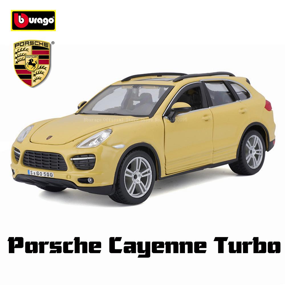 AKEZM1 Bburago 1:24 Porsche 911 GT3 Taycan Turbo S 718 Boxster simulation alloy car model crafts decoration collection toy tools gift
