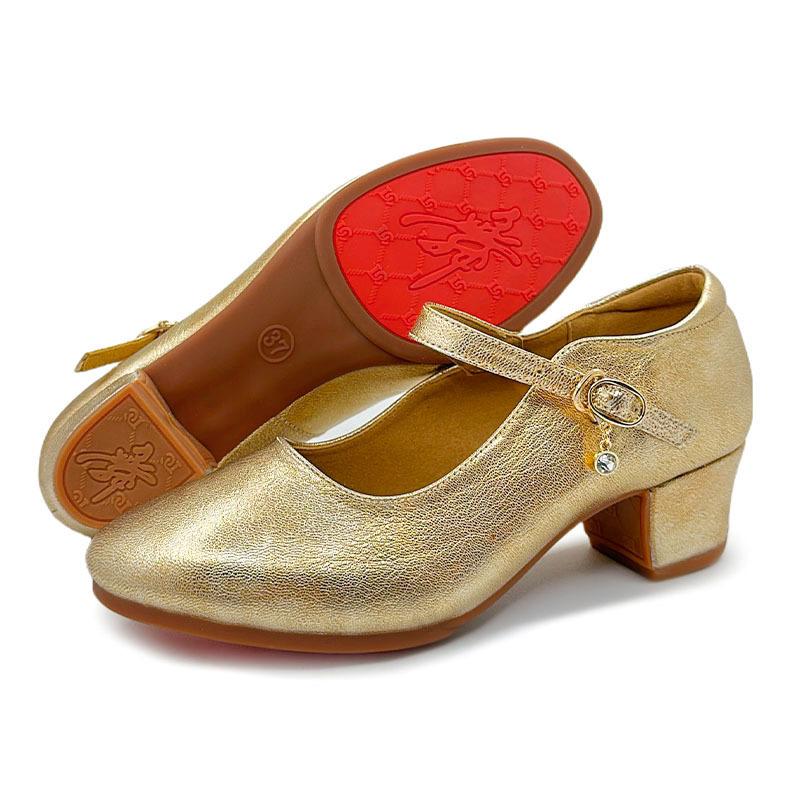 

dance Women Modern Dance Shoes Outdoor Mid Heel Non Slip Rubber Sole Square Dance Sneakers 34