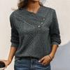 New Autumn Long Sleeve Pleated Knitted Sweater Women Solid Round Neck Pullover Sweaters for Women Fashion Winter Casual Female Jumper Tops 24752