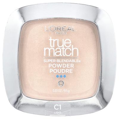 L'Oréal, True Match, Super Blendable Powder, C1 Alabaster, 0,33 oz (9,5 g)