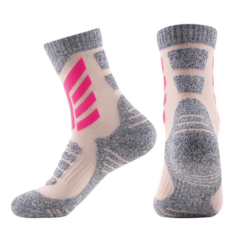 Damen Skisocken Wadenlang Thermisch Frotteeschlaufe Rutschfest Wintersportsocken zum Snowboarden und Wandern