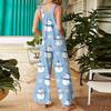 Womens Casual Overalls Jumpsuits Adjustable Straps Sleeveless Summer Cute Comfy Rompers With Pocket