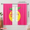 2pcs 2D Flat Printing Window Curtains Don't Forget Feed Your Soul Polyester Without Electricity Festive Curtains for Decorations