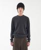 Leondi Fine Merino Wool V-Neck Knit - Charcoal