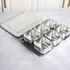Stainless Steel Seasoning Storage Box 6/8 Grid Dessert Ingredient Box Food Preparation Box  Hot Pot