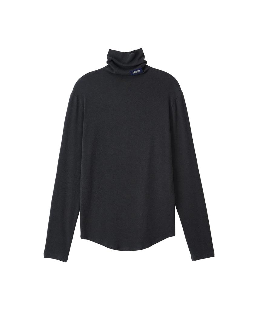 NOHANT Soft Turtleneck T-Shirt Charcoal
