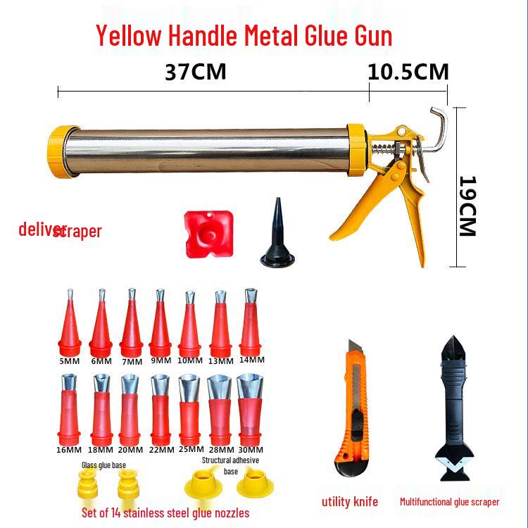 Automatic Structural Adhesive & Sealant Gun for Silicone and Glass - Home & Window Decoration Tool