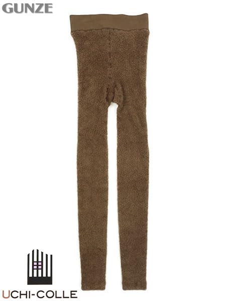 Gunze Compression Comfortable Fluffy Slimming Legs UCHI-COLLE Leggings, Stomach, Warm, Material,