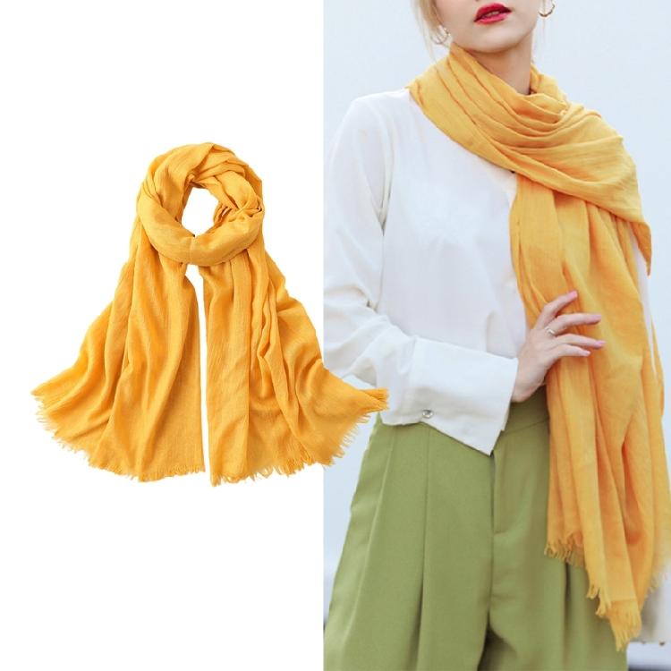 Sun Protective Scarf Outdoor Summer Wear Capelet Shawl Lightweight Cotton Linen Fabric Head Cover Travel Essential