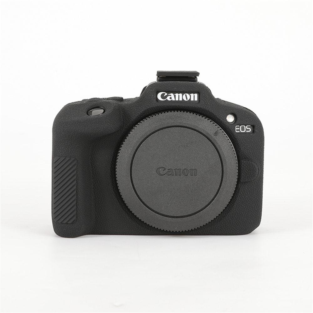 Litchi Pattern R100 Soft Silicone Armor Camera Body Case For Canon EOS R100 Shockproof Rubber Cover