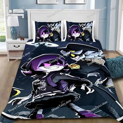 3D-printad Anime Mördar-drönare Sängkläder Set Påslakan Sovrumstäcke Enkel Tvilling Kung _Storlek Täckesöverdrag Hemtextilier369