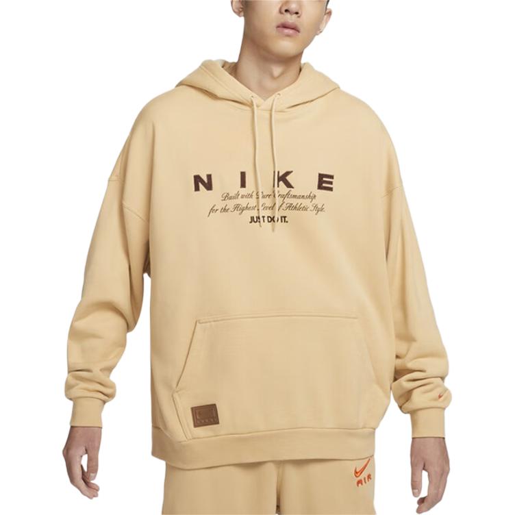 Nike Pullover Warm Letter Long Sleeve Hoodie Men Hoodies Khaki HQ4745233