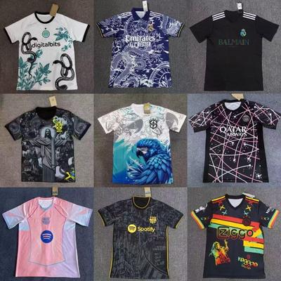 Wholesale Football Special Edition Jerseys Paris Ajax Real Madrid Inter Mibasa Argentina Brazil Short Sleeve Jerseys