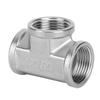 304 Stainless Steel Tee Threaded Pipe Connector for Industrial Pipe Shelf Household Tool