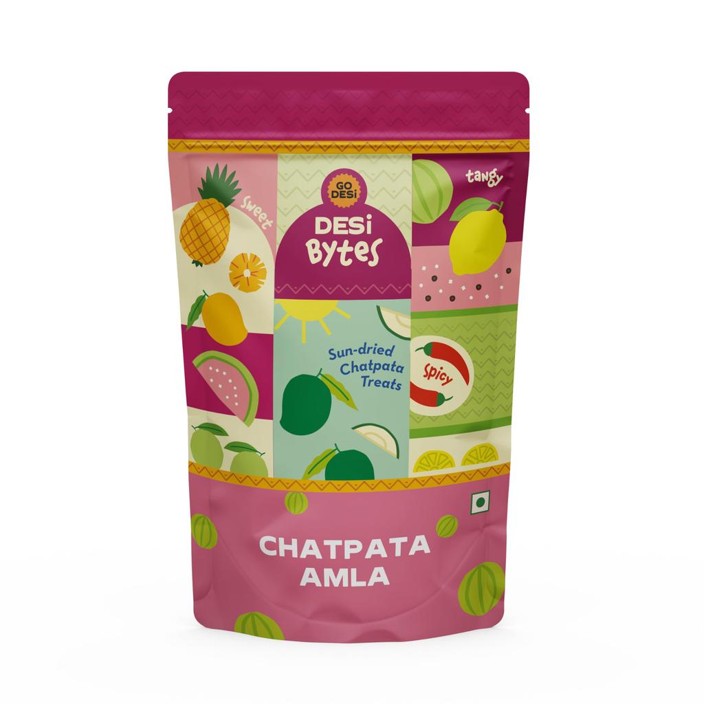 GO DESi Dried Chatpata Amla Candy, 300g, Indian Gooseberry, Fruit Snacks, Mouth Freshener