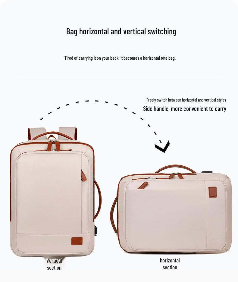 Unisex Waterproof Travel Backpack: High-End, Expandable with Large Capacity for Laptops