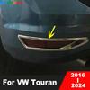 For Volkswagen VW Touran 2016-  2024 Chrome Car Rear Bumper Fog Light Lamp Cover Trim Foglight Bezel Trims Accessories